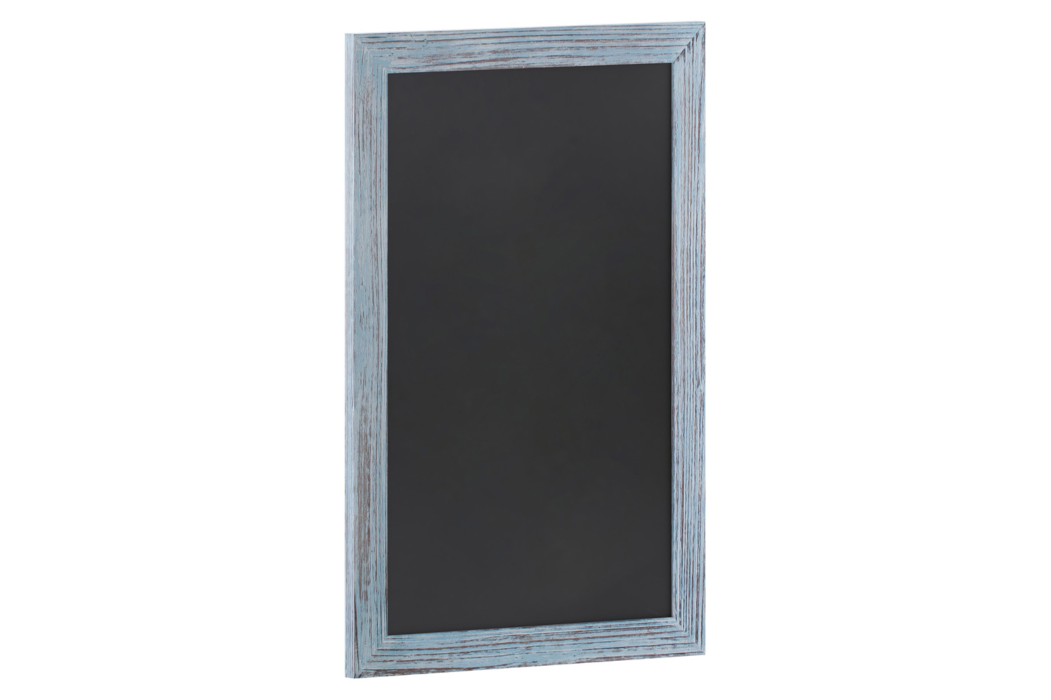 BLNK Canterbury Wall Mount Magnetic Chalkboard Sign with Eraser - Rustic Blue, 20"W x 30"H