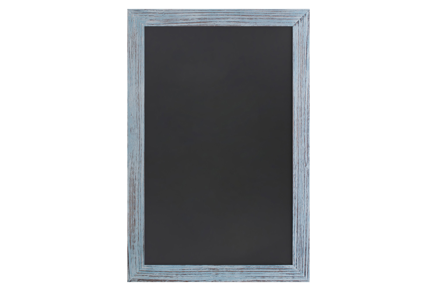 BLNK Canterbury Wall Mount Magnetic Chalkboard Sign with Eraser - Rustic Blue, 20"W x 30"H