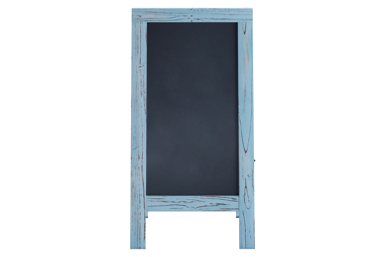 BLNK Canterbury Vintage Wooden A-Frame Magnetic Indoor-Outdoor Chalkboard Sign - Robin Blue