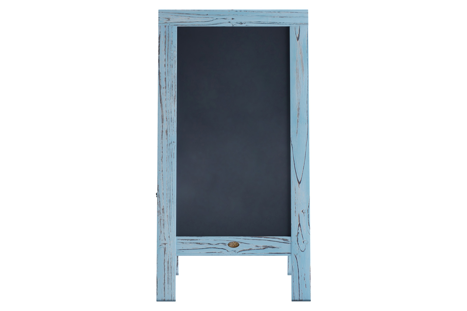 BLNK Canterbury Vintage Wooden A-Frame Magnetic Indoor-Outdoor Chalkboard Sign - Robin Blue