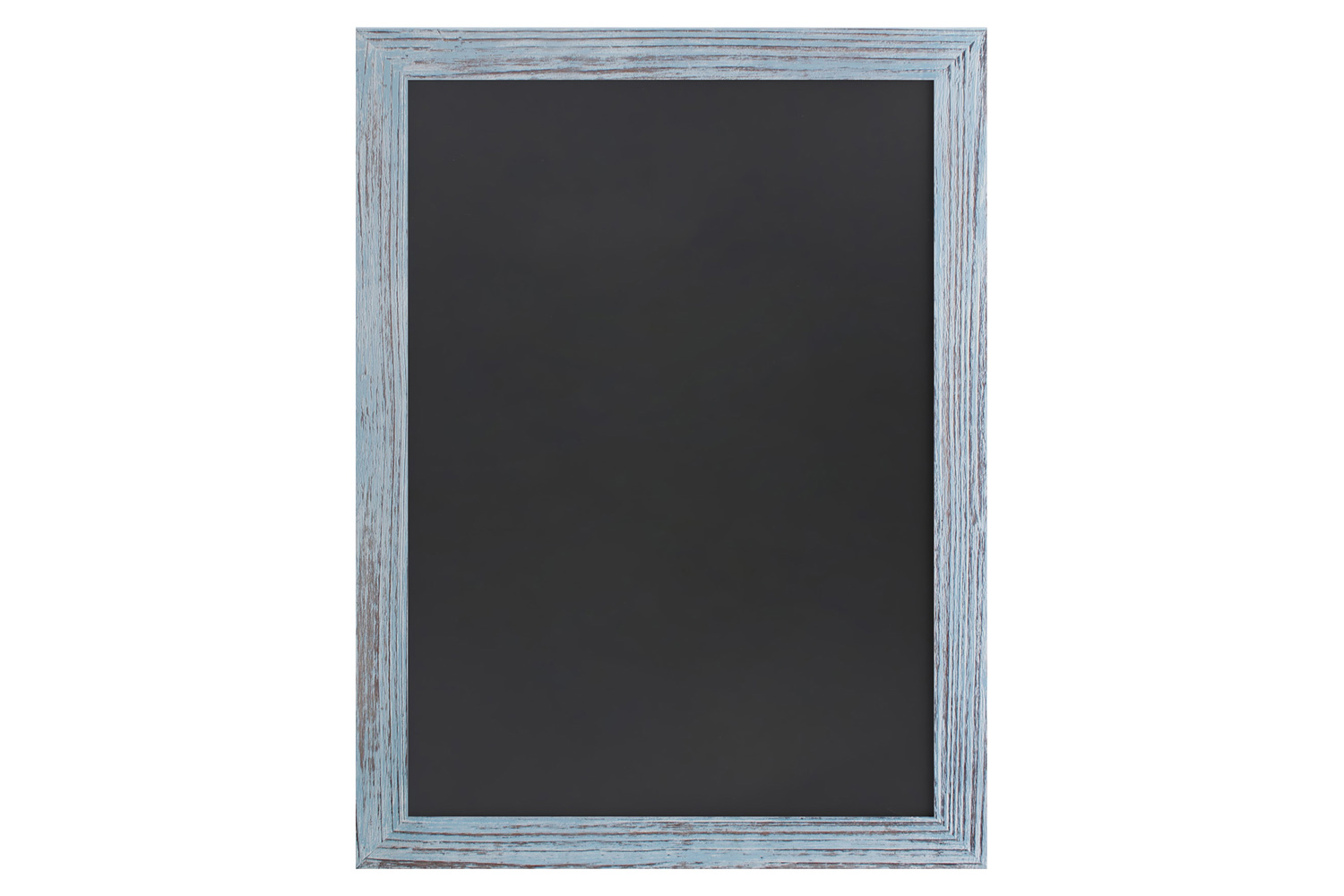 BLNK Canterbury Wall Mount Magnetic Chalkboard Sign with Eraser - Rustic Blue, 18"W x 24"H