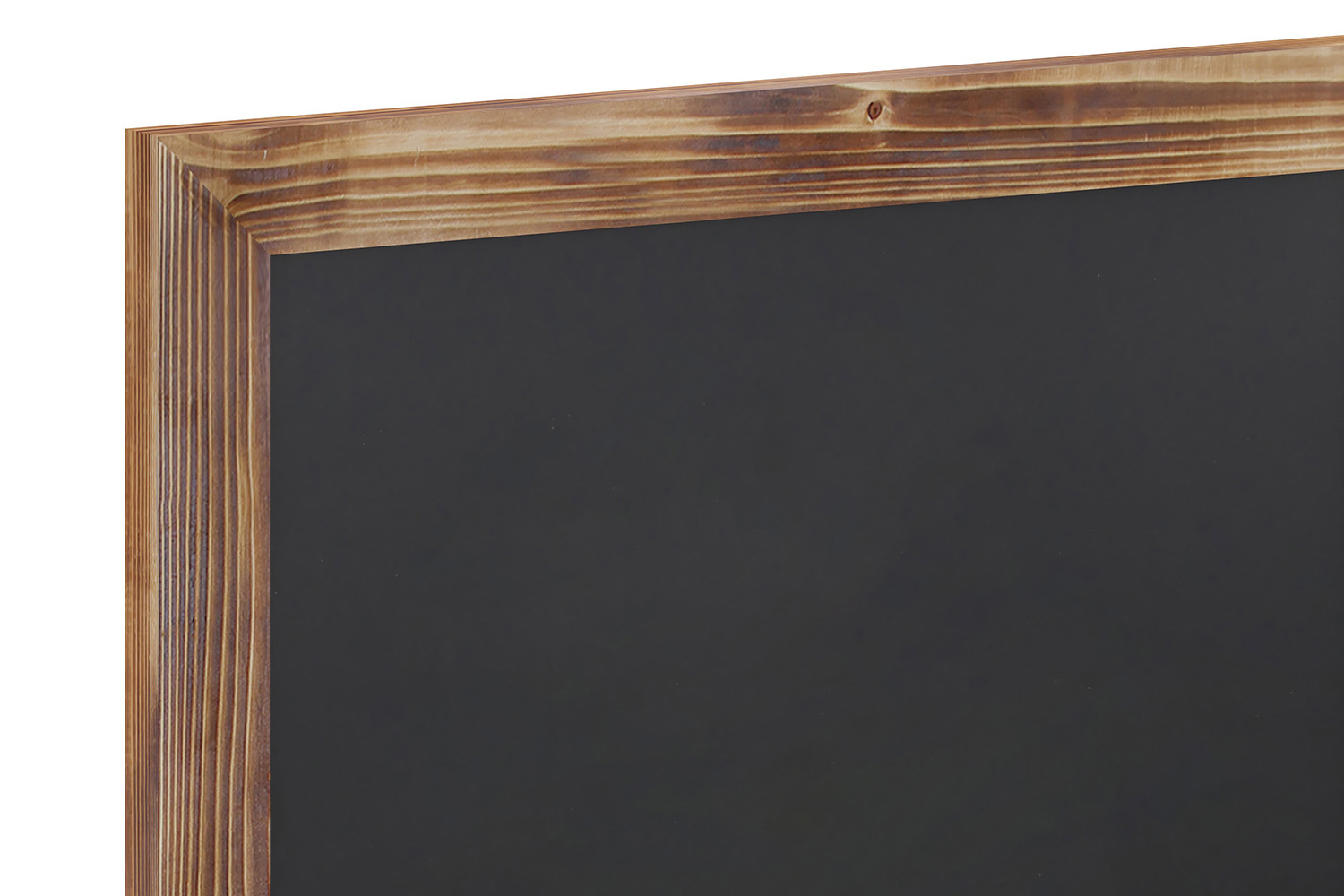 BLNK Canterbury Wall Mount Magnetic Chalkboard Sign with Eraser - Torched Wood, 18"W x 24"H