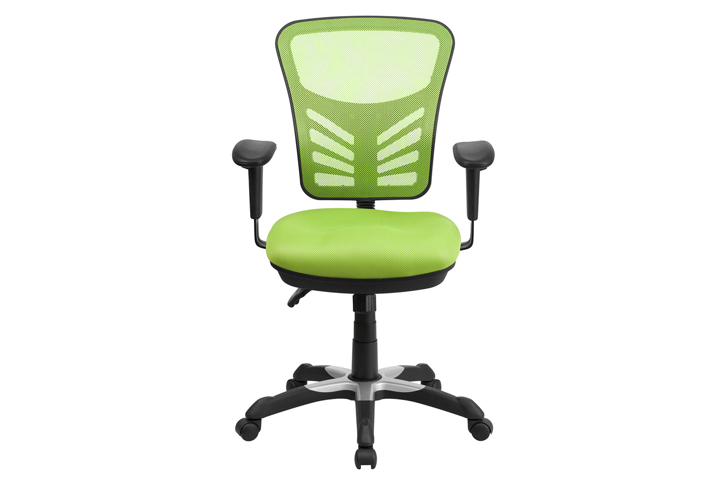 BLNK Nicholas Mid-Back Mesh Multifunction Executive Swivel Ergonomic Office Chair with Adjustable Arms - Green