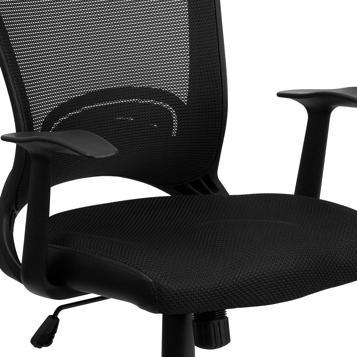 BLNK - Manny Mid-Back Designer Mesh Swivel Task Office Chair with Arms