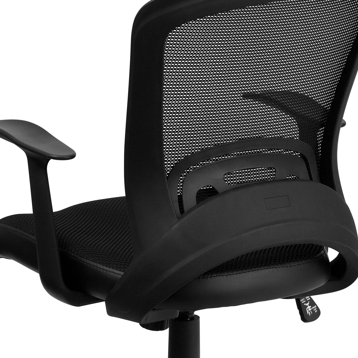 BLNK - Manny Mid-Back Designer Mesh Swivel Task Office Chair with Arms