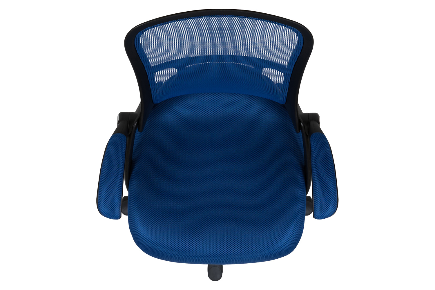 BLNK Porter High Back Blue Mesh Ergonomic Swivel Office Chair with Black Frame and Flip-up Arms