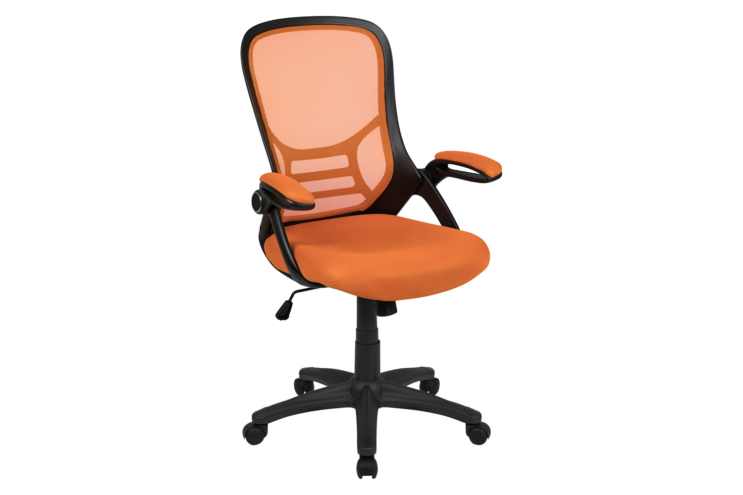 BLNK Porter High-Back Mesh Ergonomic Swivel Office Chair with Black Frame and Flip-up Arms