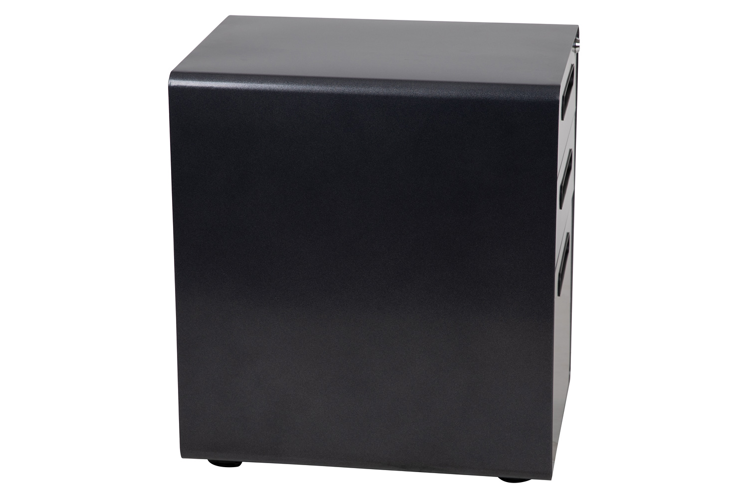 BLNK Wren Ergonomic 3-Drawer Mobile Locking Filing Cabinet with Anti-Tilt Mechanism and Letter-Legal Drawer - Black