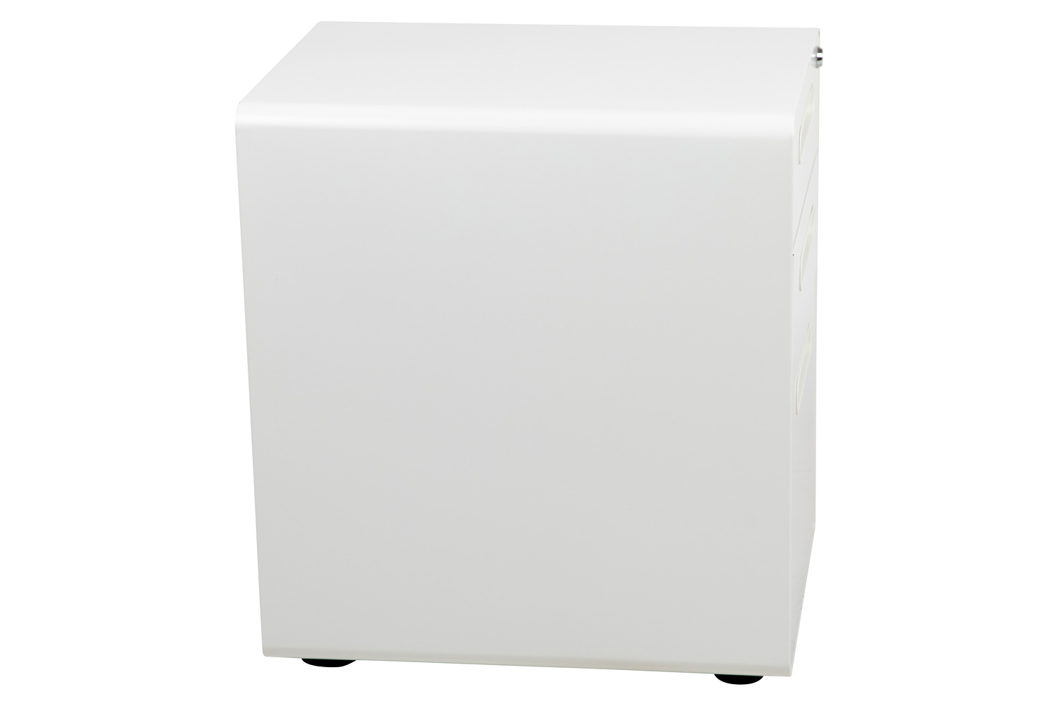 BLNK Wren Ergonomic 3-Drawer Mobile Locking Filing Cabinet with Anti-Tilt Mechanism and Letter-Legal Drawer - White