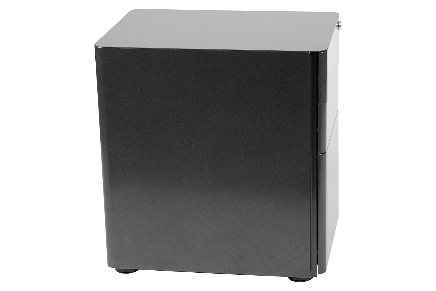 BLNK Warner 3-Drawer Mobile Locking Filing Cabinet with Anti-Tilt Mechanism and Letter-Legal Drawer - Black