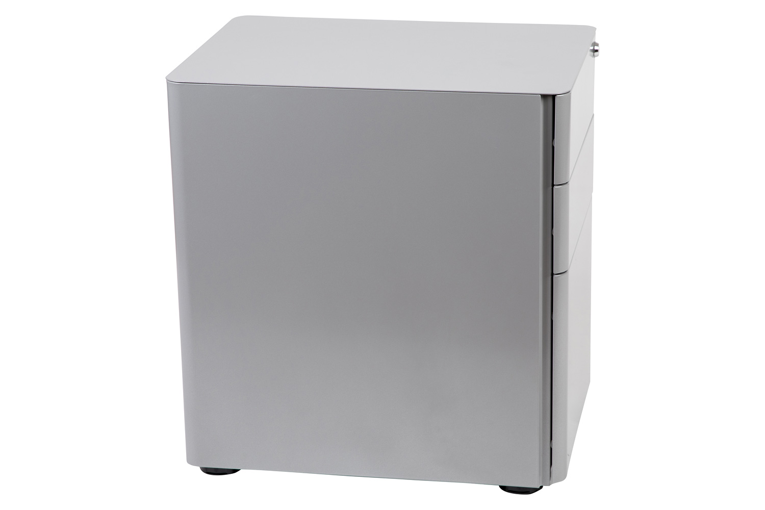 BLNK Warner 3-Drawer Mobile Locking Filing Cabinet with Anti-Tilt Mechanism and Letter-Legal Drawer - Gray