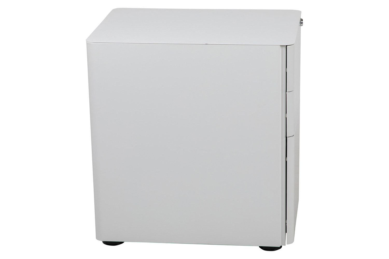 BLNK Warner 3-Drawer Mobile Locking Filing Cabinet with Anti-Tilt Mechanism and Letter-Legal Drawer - White