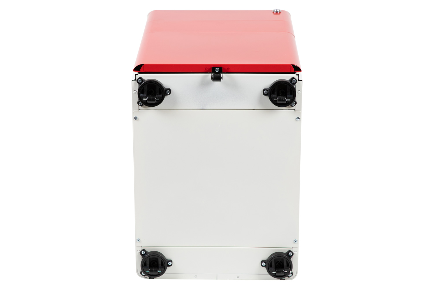 BLNK Warner 3-Drawer Mobile Locking Filing Cabinet with Anti-Tilt Mechanism and Letter-Legal Drawer - White/Red