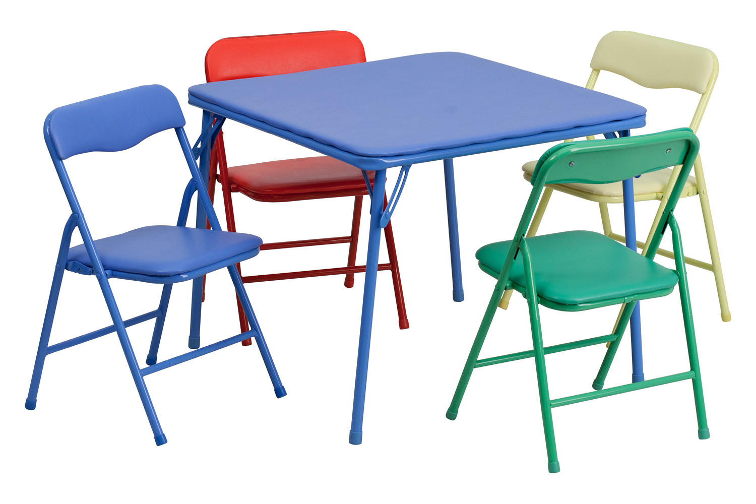 BLNK Mindy Kids Folding Table and Chair Set 5 Piece