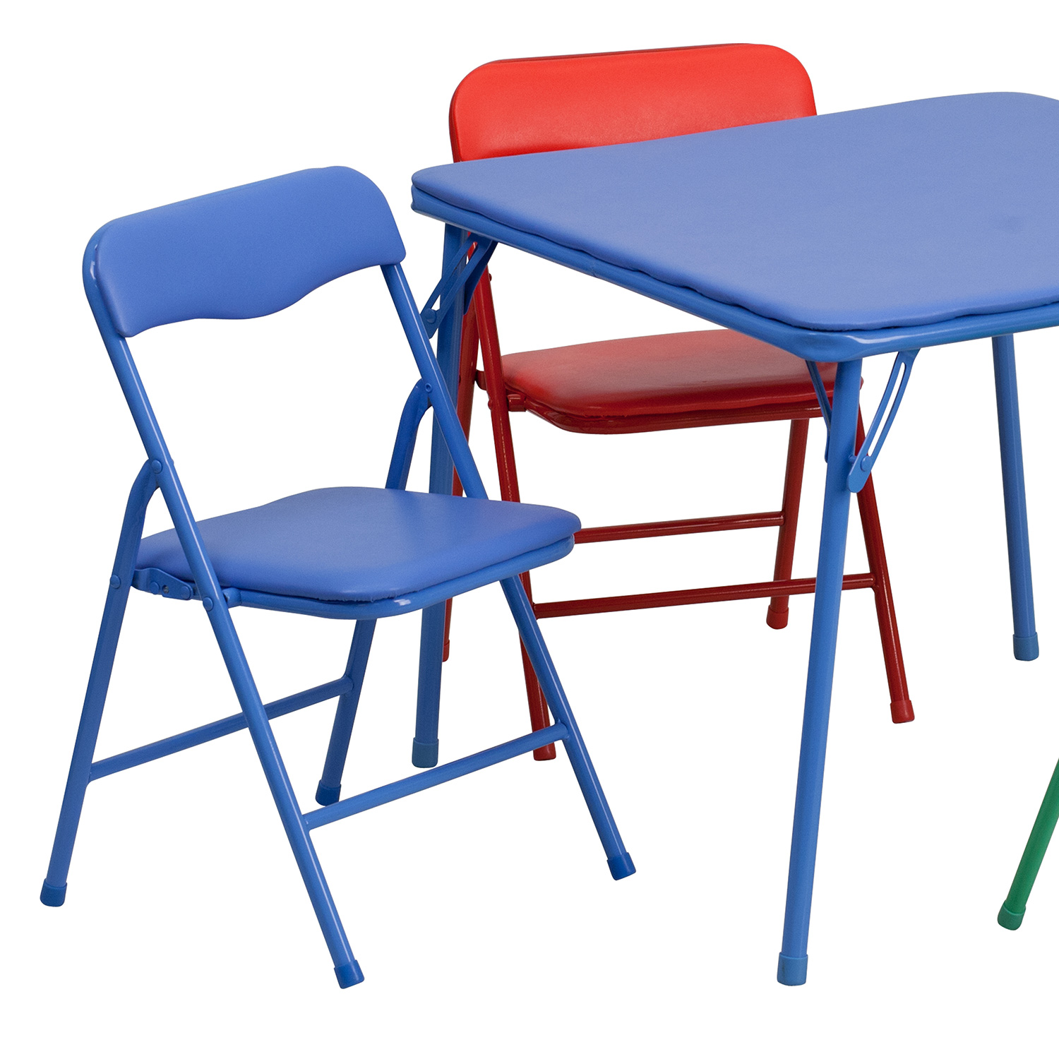 BLNK Mindy Kids Folding Table and Chair Set 5 Piece - Colorful