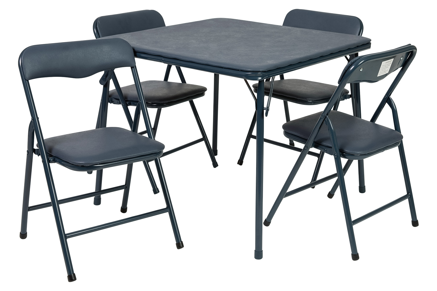 BLNK Mindy Kids Folding Table and Chair Set 5 Piece - Navy