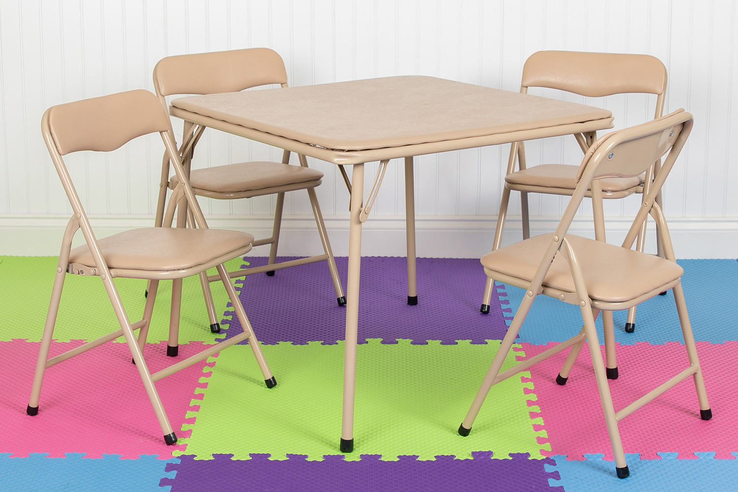 BLNK Mindy Kids Folding Table and Chair Set 5 Piece