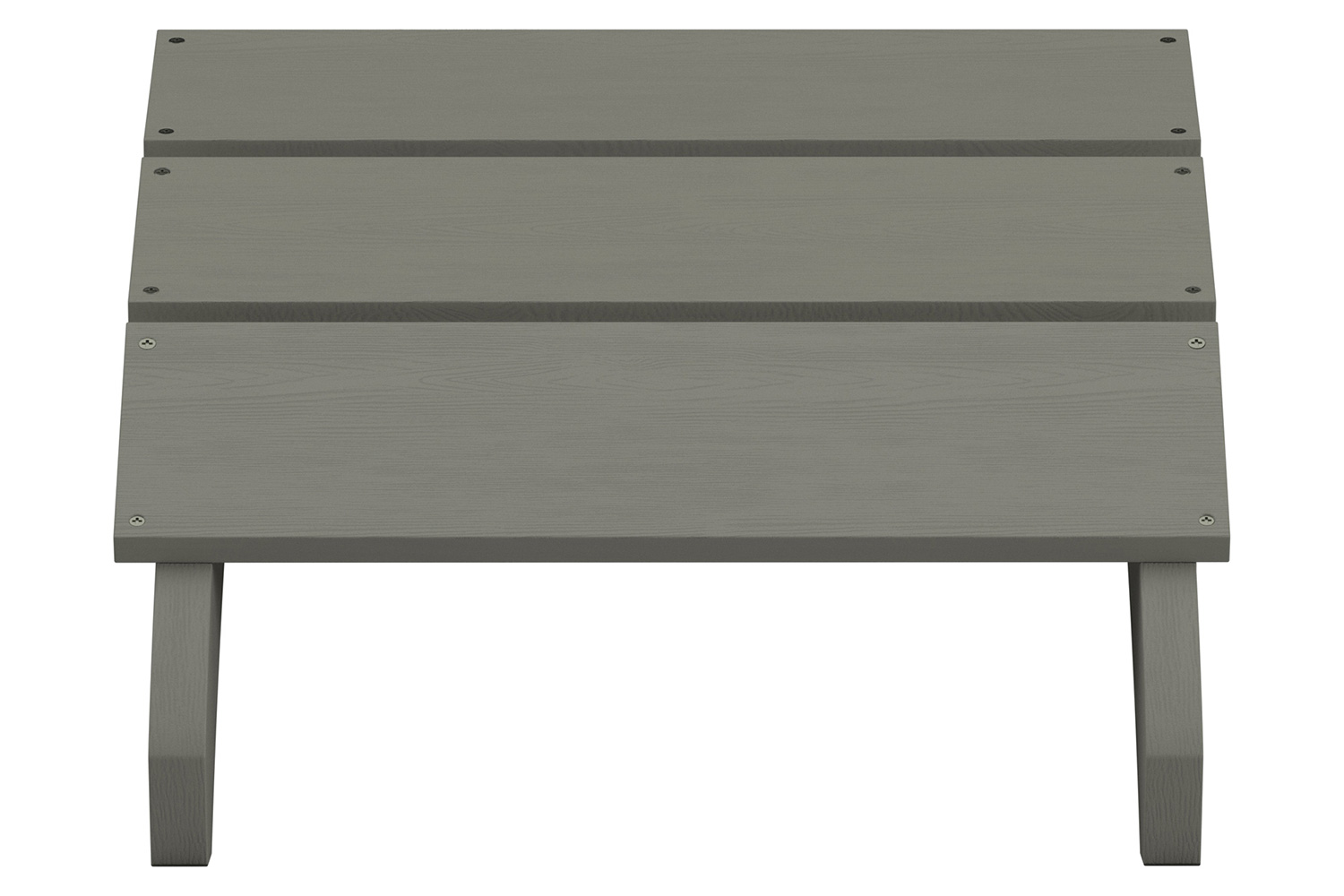 BLNK Sawyer Commercial All-Weather Poly Resin Wood Adirondack Ottoman Foot Rest - Gray