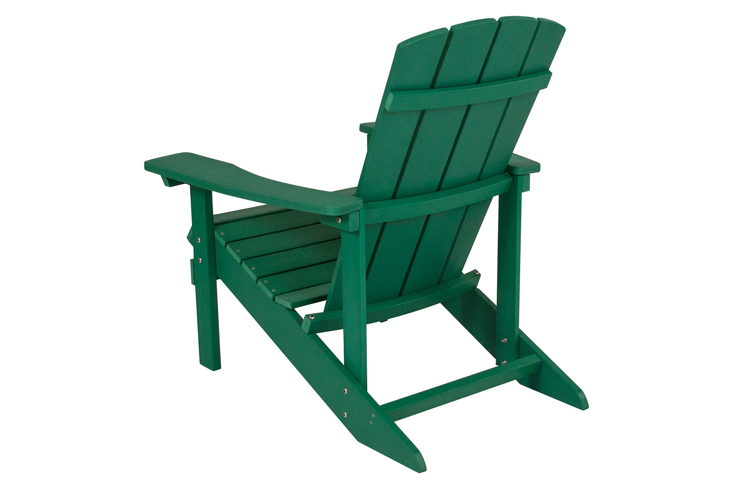 BLNK Charlestown Commercial All-Weather Poly Resin Wood Adirondack Chair - Green