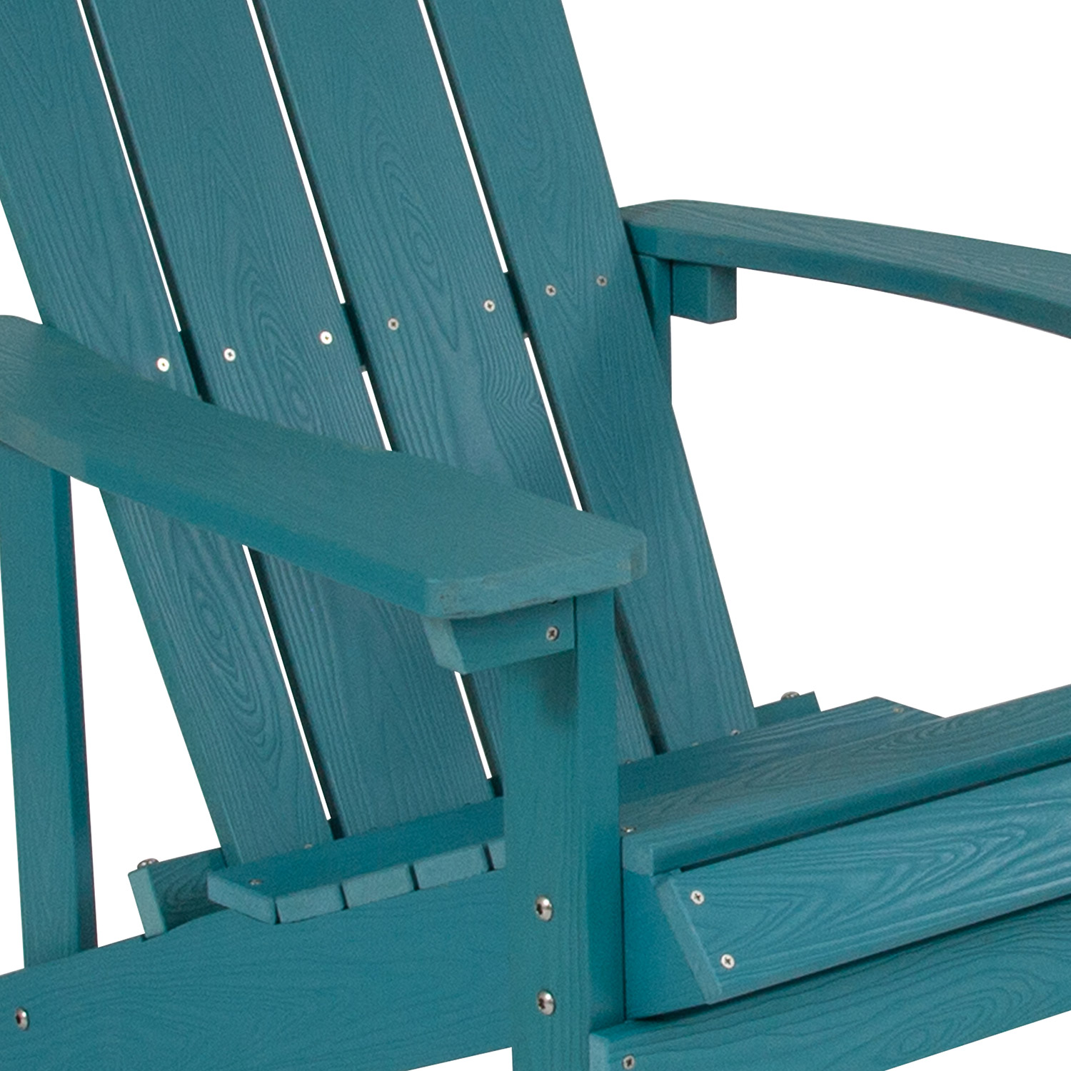 BLNK Charlestown Commercial All-Weather Poly Resin Wood Adirondack Chair - Sea Foam