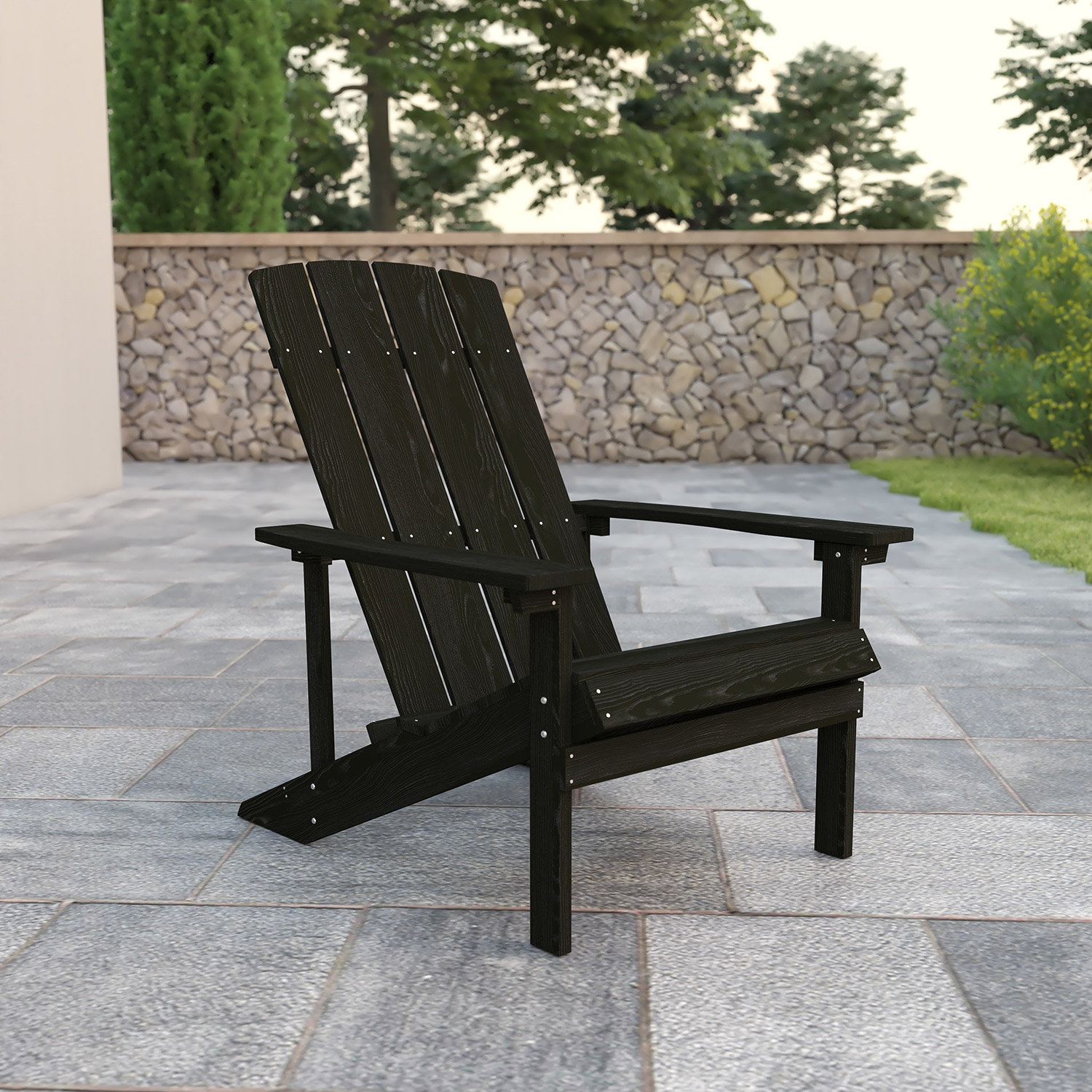 BLNK Charlestown Commercial All-Weather Poly Resin Wood Adirondack Chair