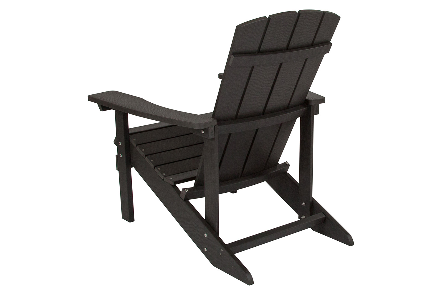 BLNK Charlestown Commercial All-Weather Poly Resin Wood Adirondack Chair - Slate Gray