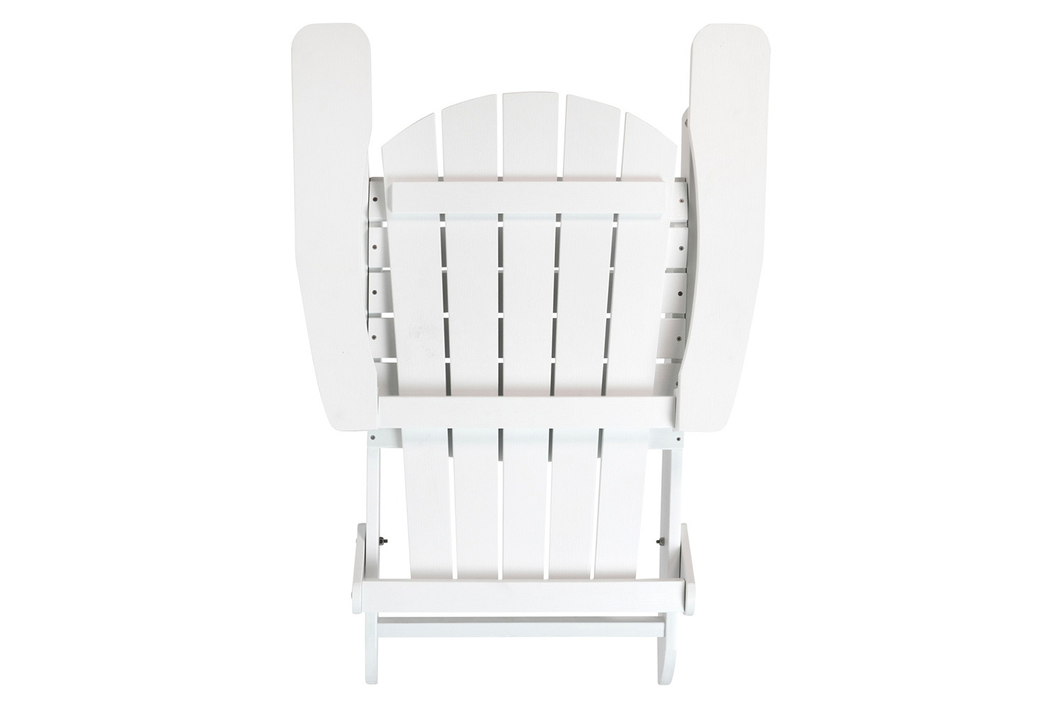 BLNK Charlestown Commercial All-Weather Poly Resin Wood Folding Adirondack Chair - White