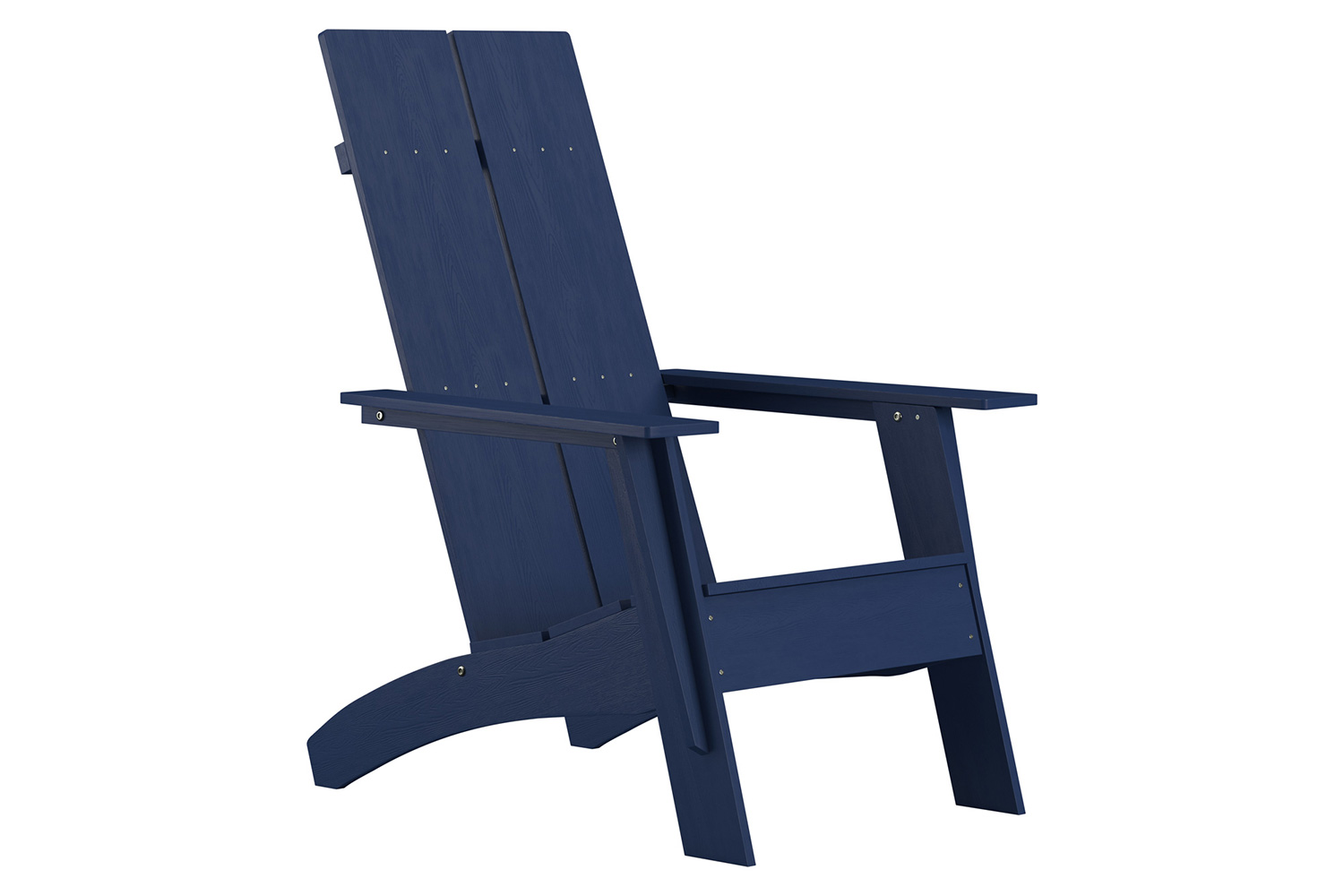 BLNK™ Sawyer Commercial All-Weather Poly Resin Wood Adirondack Chair - Navy