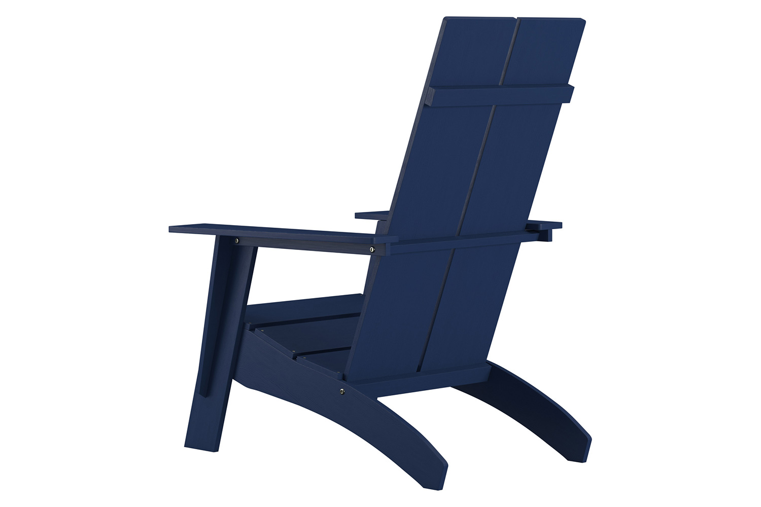 BLNK™ Sawyer Commercial All-Weather Poly Resin Wood Adirondack Chair - Navy