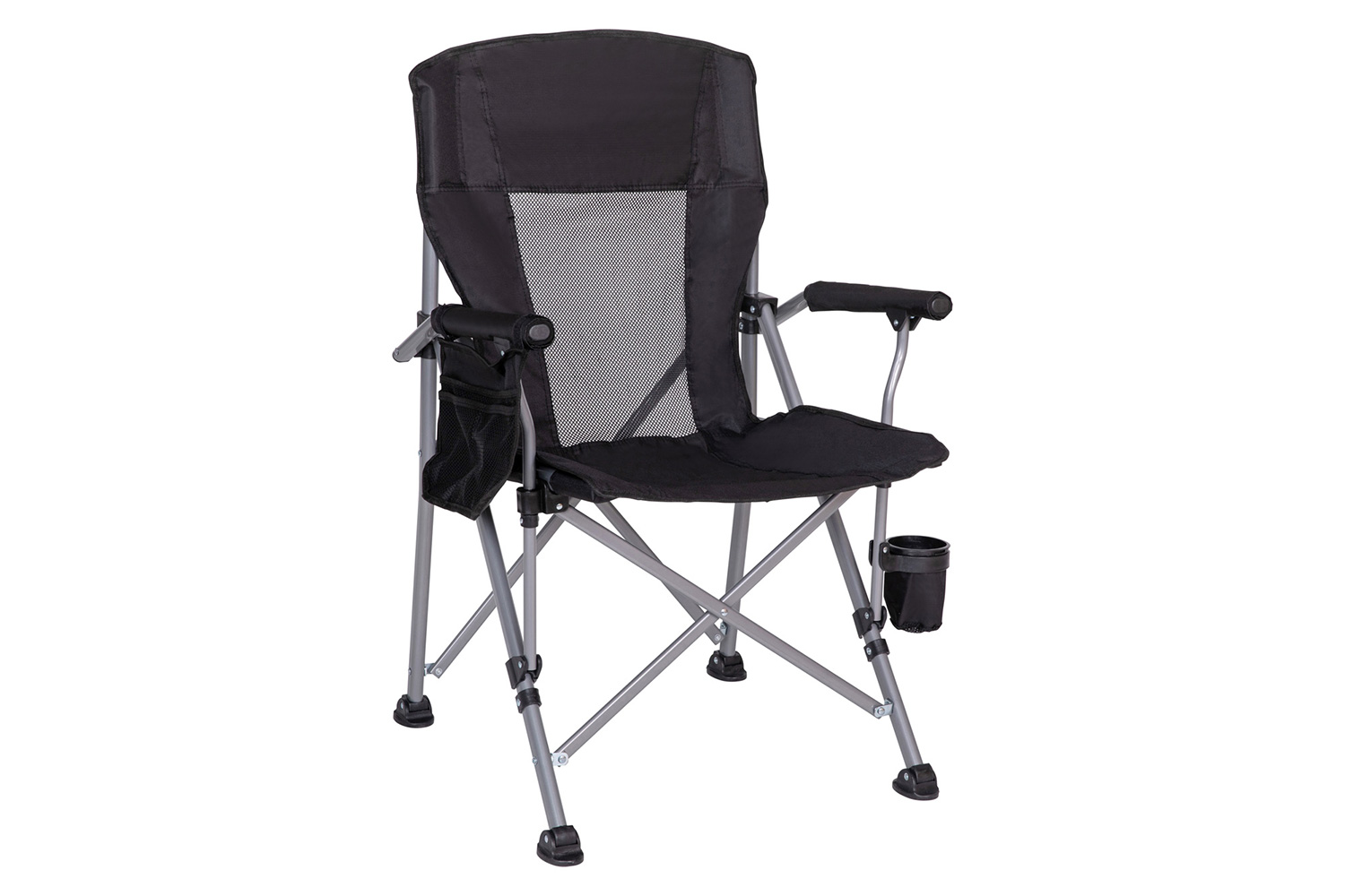 BLNK High Back Folding Heavy Duty Portable Camping Chair with Padded Arms, Cup Holder, Storage Pouch and Extra Wide Carry Bag