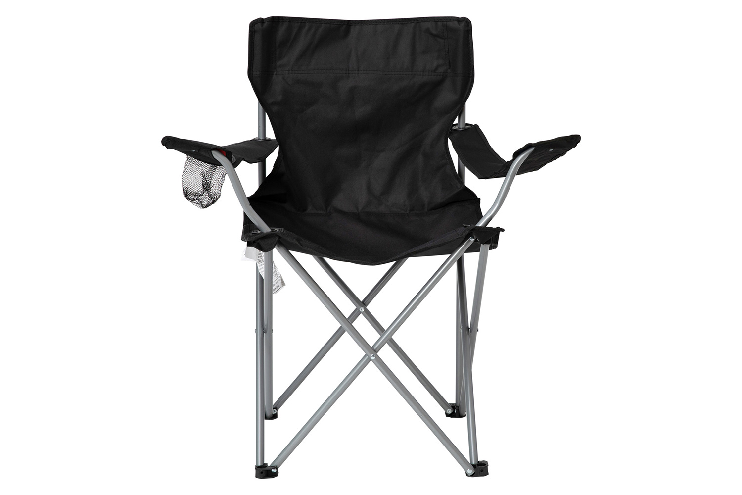 BLNK Quad Folding Camping and Sports Chair with Armrest Cupholder - Black