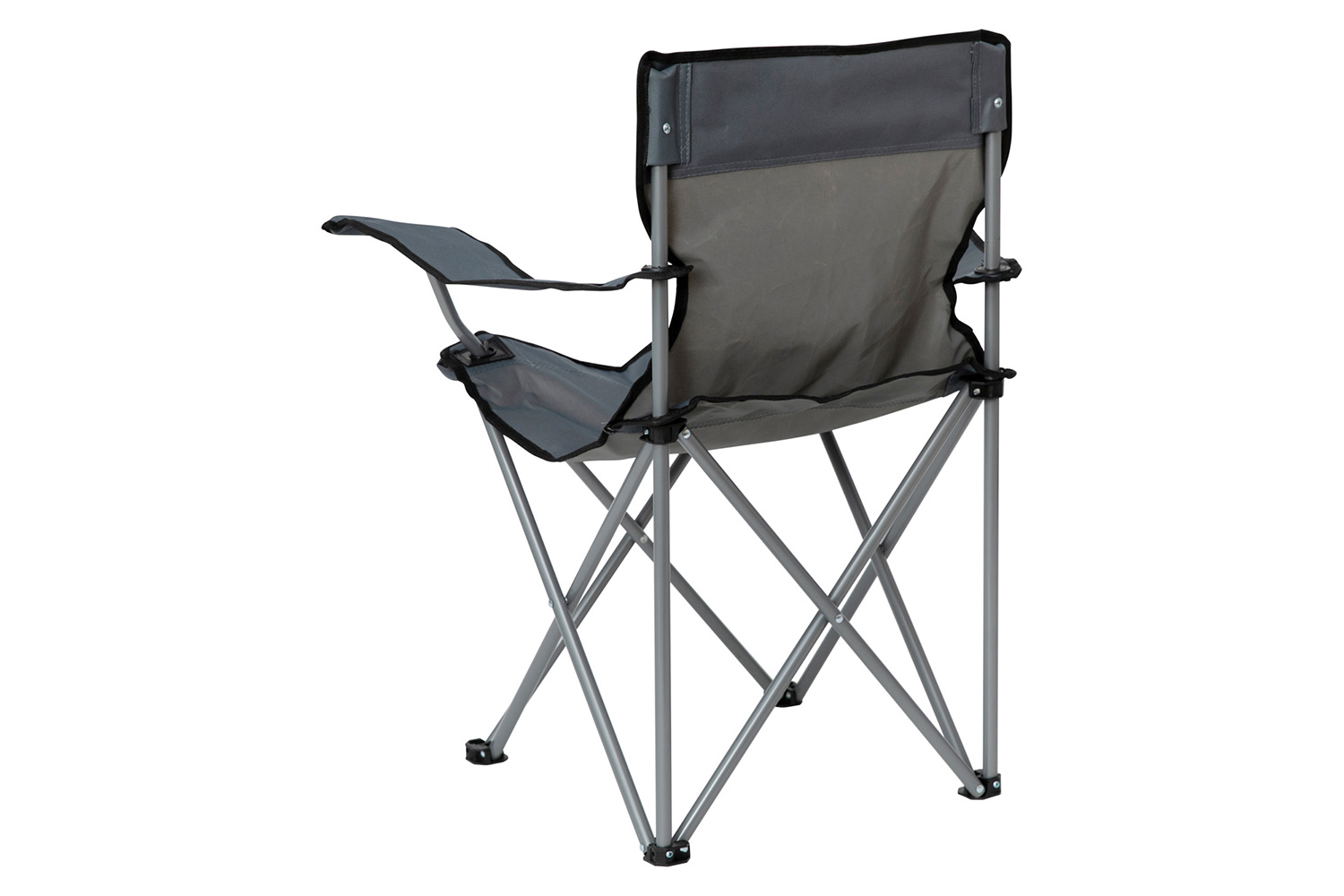 BLNK Quad Folding Camping and Sports Chair with Armrest Cupholder - Gray