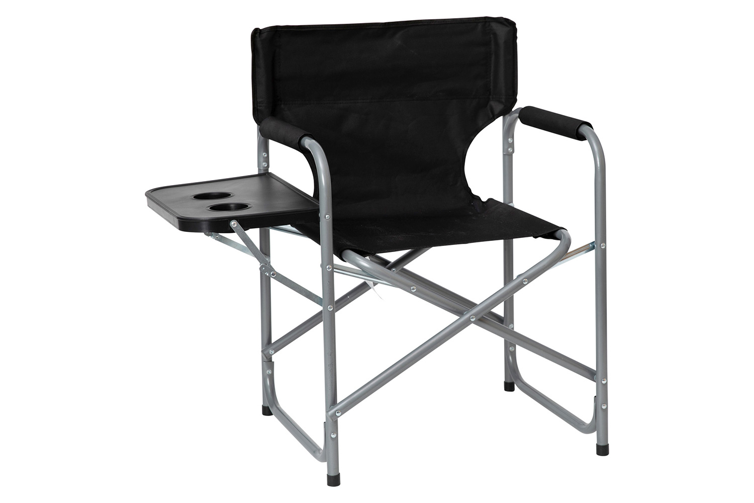 BLNK Benjamin Folding Director's Camping Chair with Side Table and Cup Holder