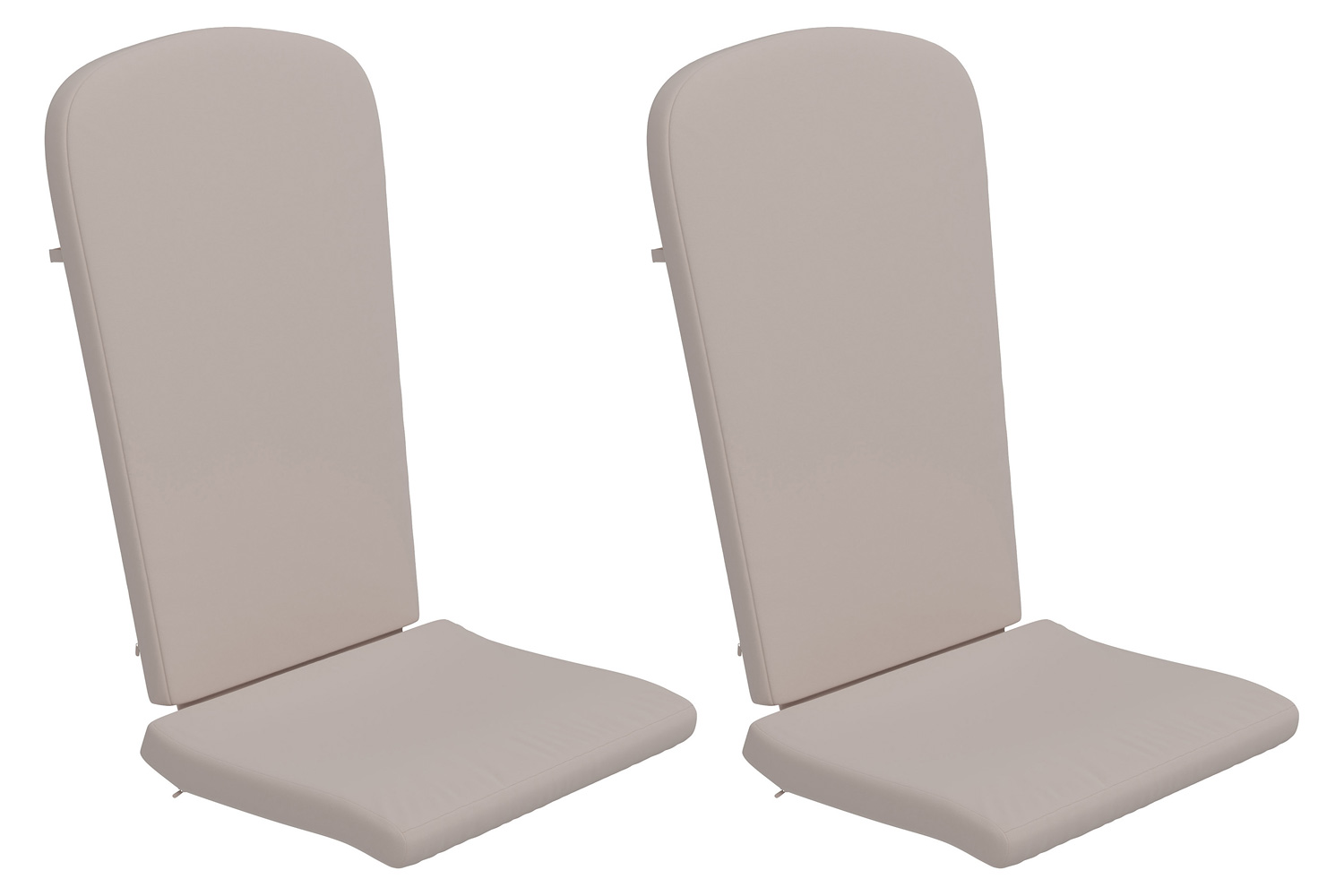 BLNK Charlestown All-Weather Indoor-Outdoor High Back Adirondack Chair Cushions Set of 2 - Cream