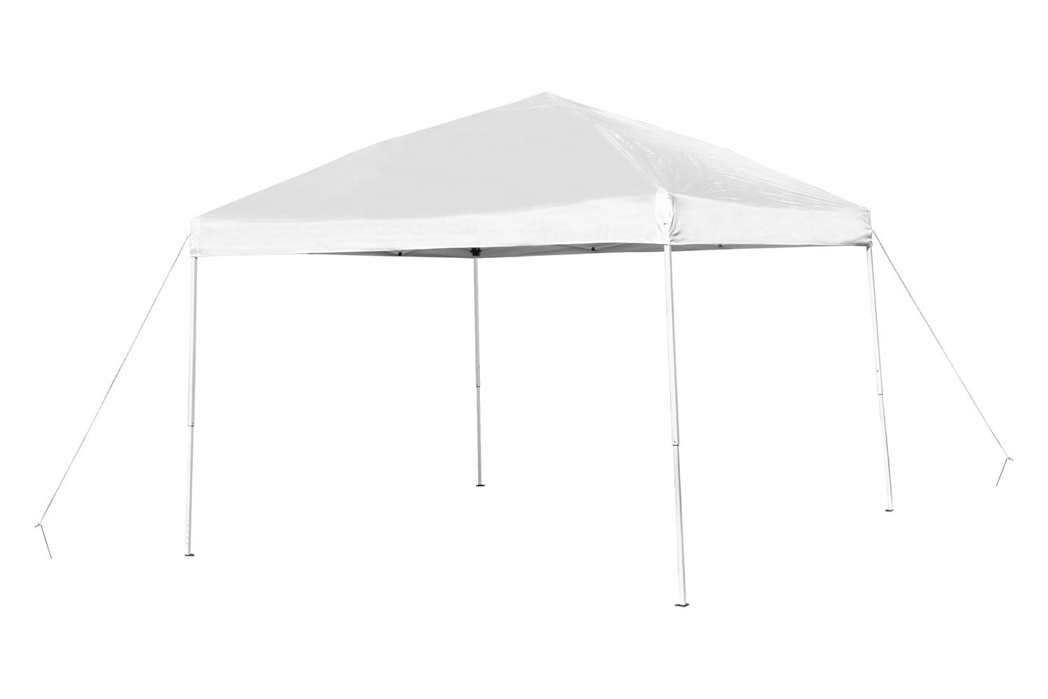 BLNK Knox Pop Up Event Canopy Tent with Carry Bag and Folding Bench Set - White