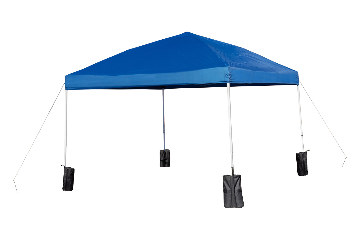 BLNK Harris Pop Up Event Straight Leg Canopy Tent with Sandbags and Wheeled Case - Blue