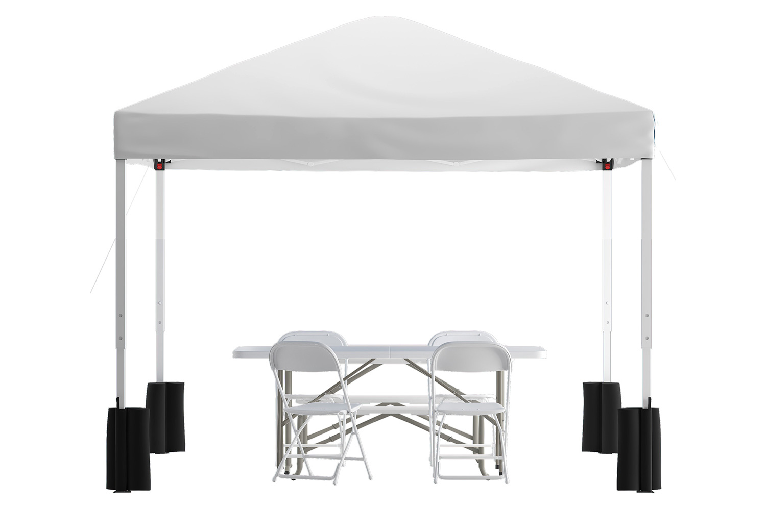 BLNK Otis Portable Tent Set - Wheeled White, 10'W x 10'L