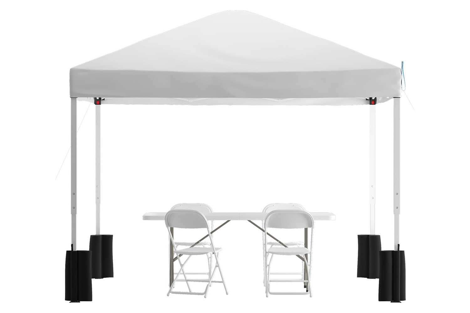 BLNK Otis Tailgate Tent Set with Wheeled Case - White