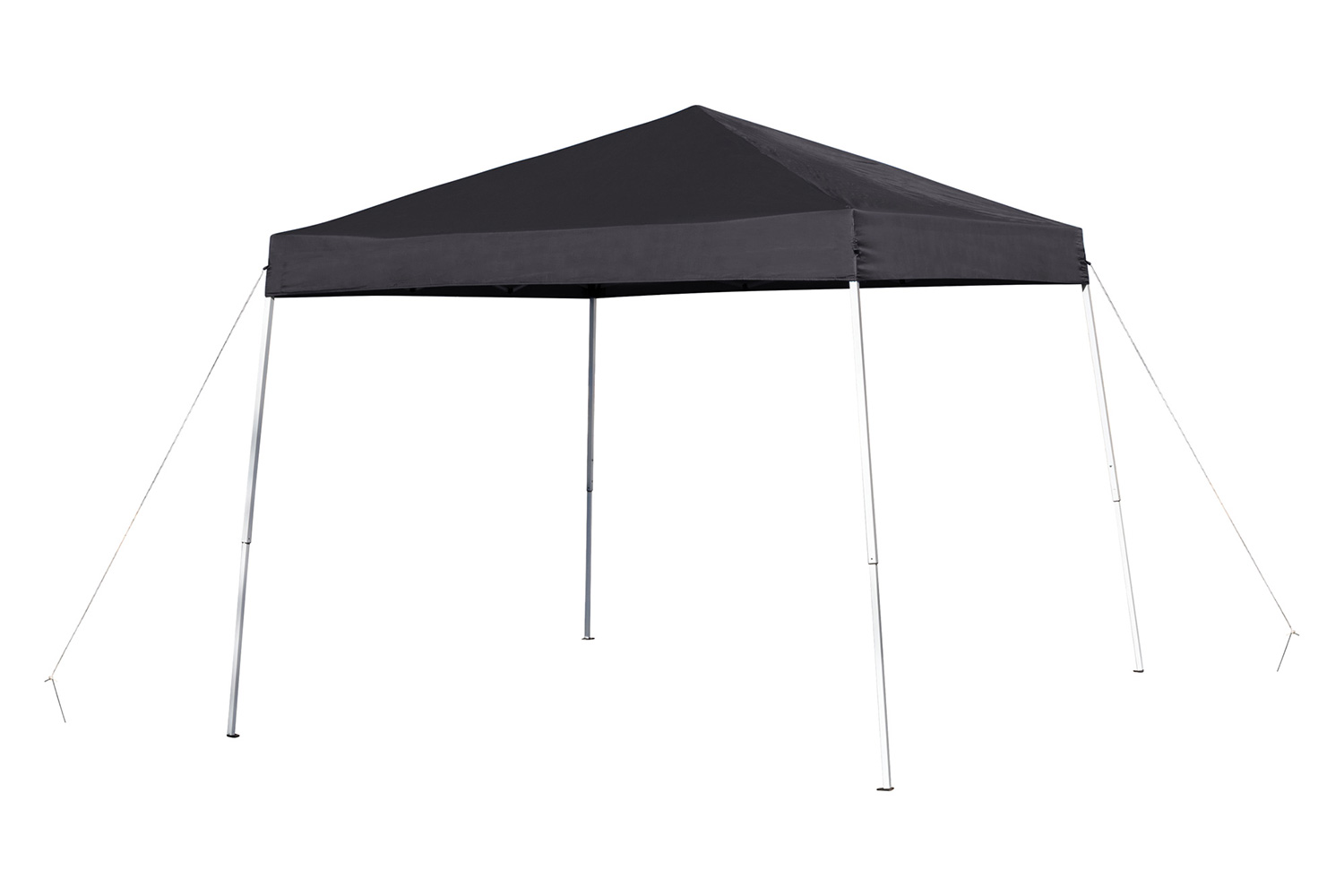 BLNK Harris Outdoor Pop Up Event Slanted Leg Canopy Tent with Carry Bag - Black, 8'W x 8'L