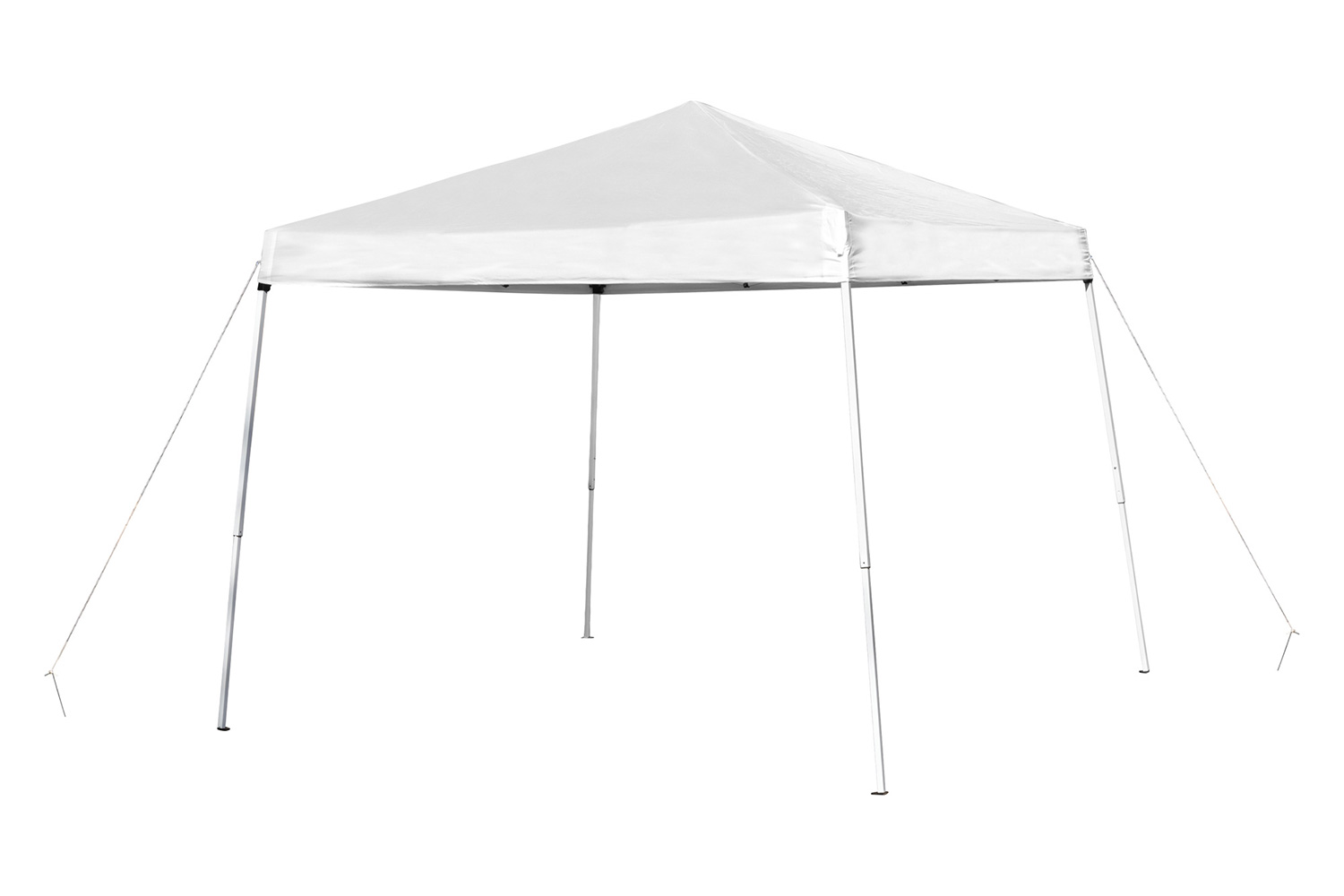 BLNK Harris Outdoor Pop Up Event Slanted Leg Canopy Tent with Carry Bag - White, 8'W x 8'L