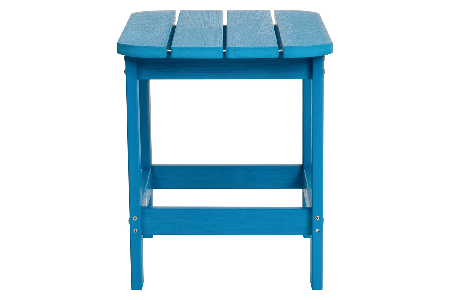 BLNK Charlestown Commercial All-Weather Poly Resin Wood Adirondack Side Table - Blue