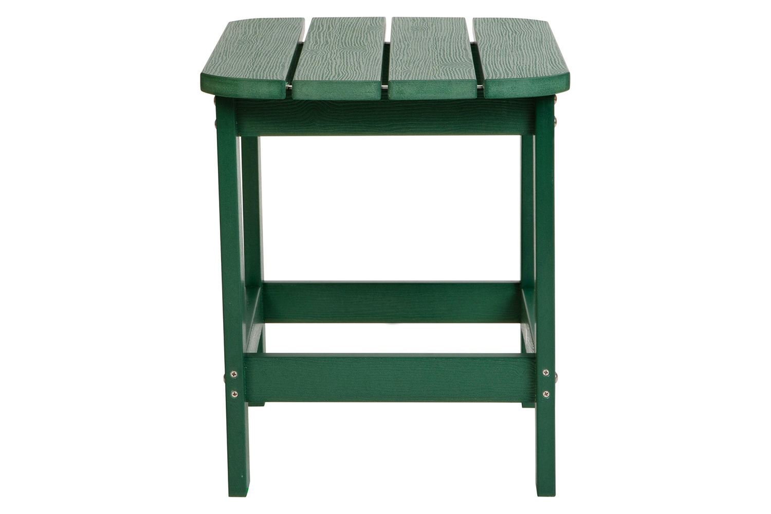 BLNK Charlestown Commercial All-Weather Poly Resin Wood Adirondack Side Table - Green