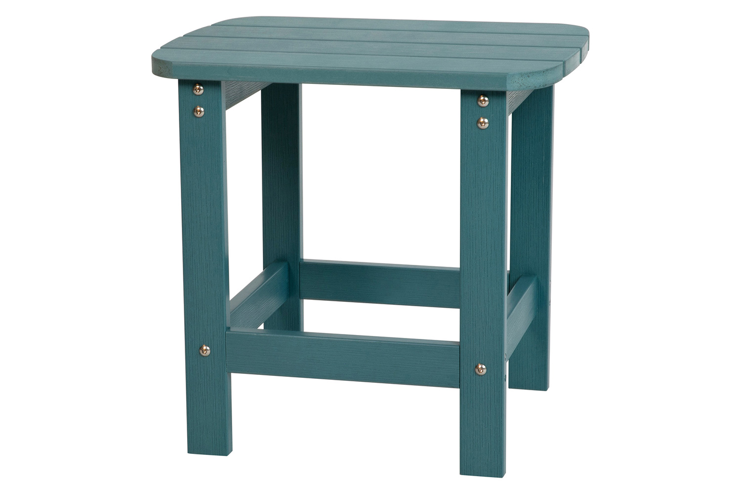 BLNK Charlestown Commercial All-Weather Poly Resin Wood Adirondack Side Table - Sea Foam