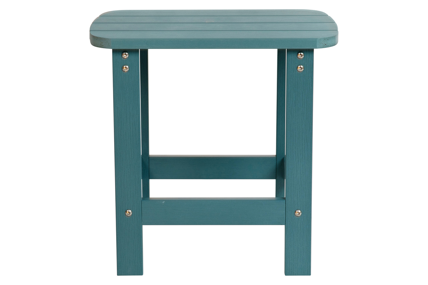 BLNK Charlestown Commercial All-Weather Poly Resin Wood Adirondack Side Table - Sea Foam