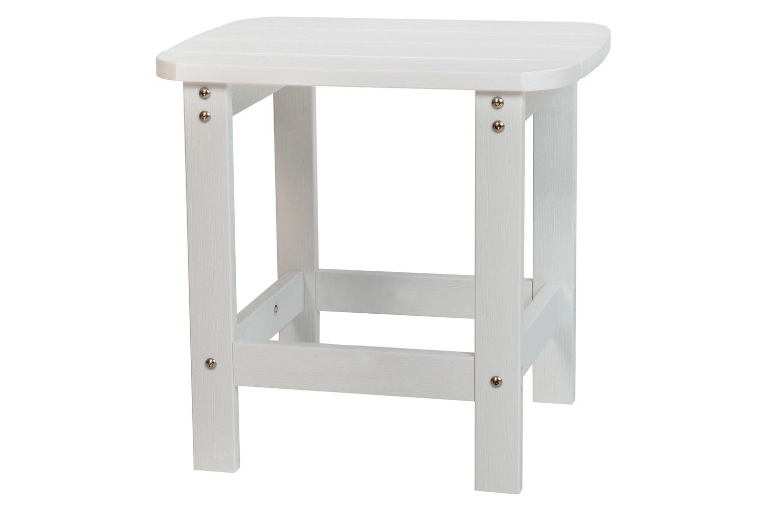 BLNK Charlestown Commercial All-Weather Poly Resin Wood Adirondack Side Table