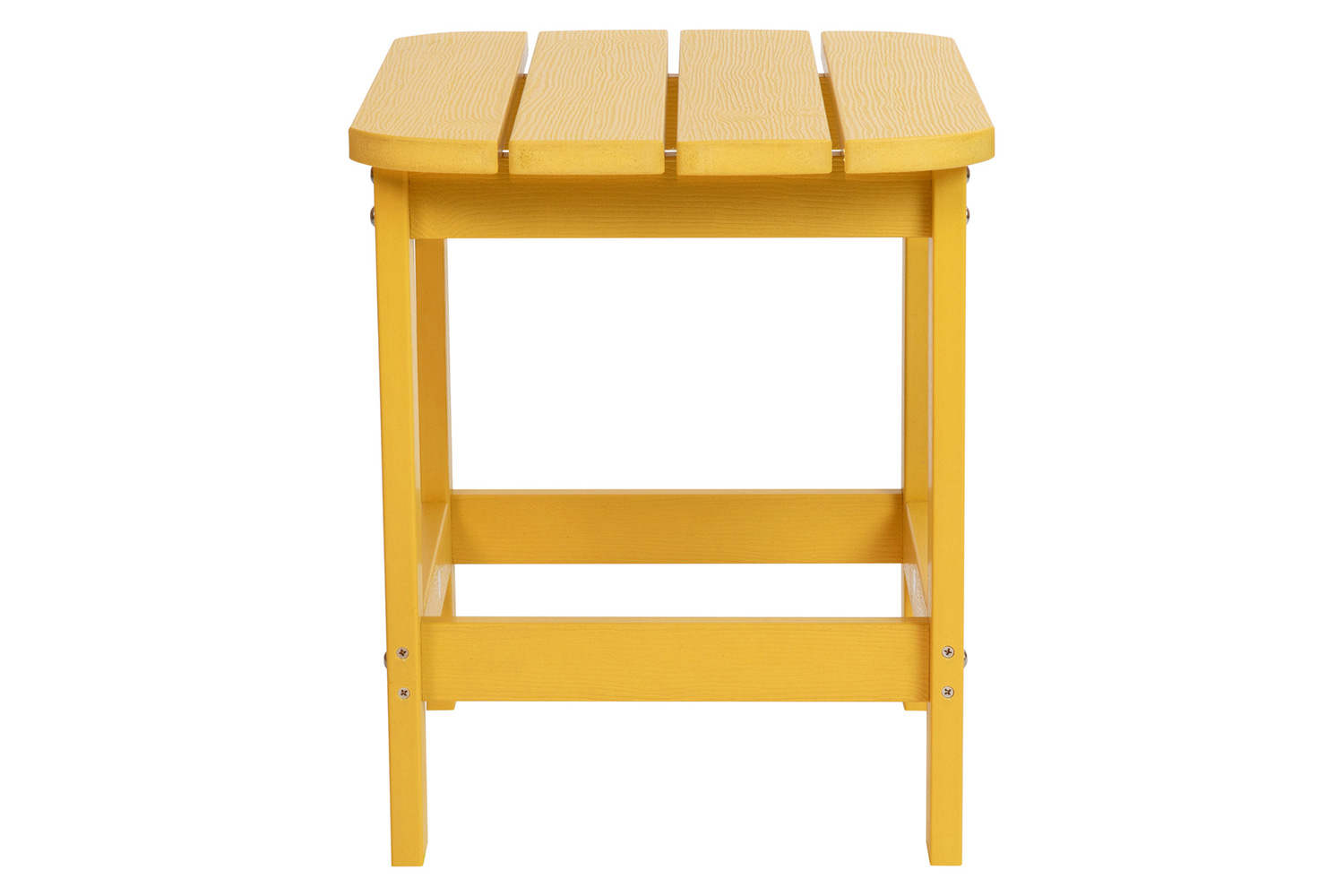 BLNK Charlestown Commercial All-Weather Poly Resin Wood Adirondack Side Table - Yellow