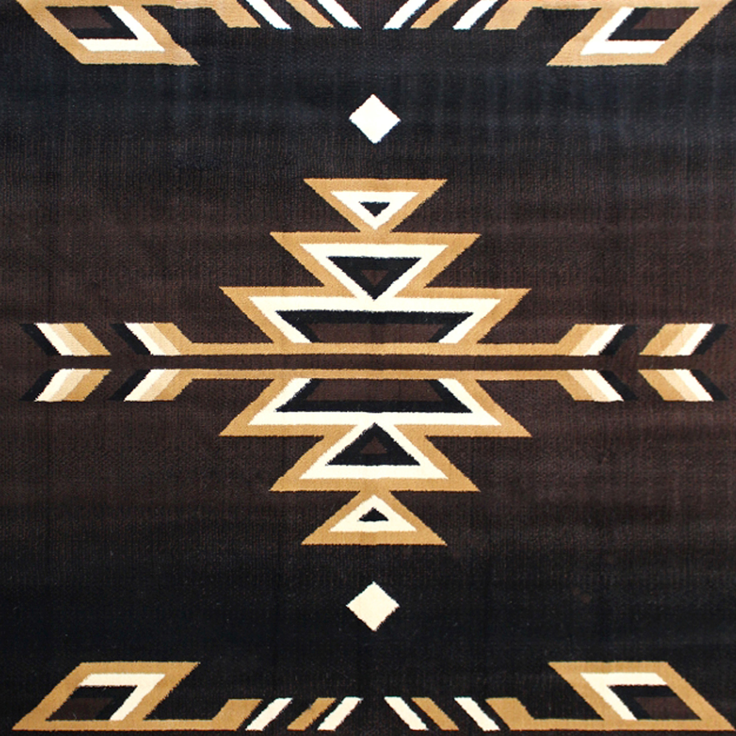 BLNK™ Amado Collection Southwestern Style Olefin Accent Area Rug with Jute Backing - Brown, 8'W x 10'L