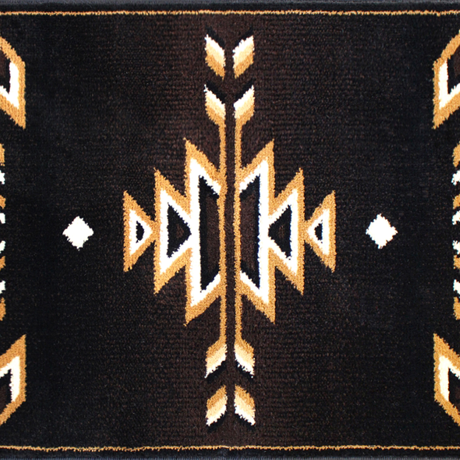 BLNK Amado Collection Southwestern Style Olefin Accent Area Rug with Jute Backing - Brown, 2'W x 3'L