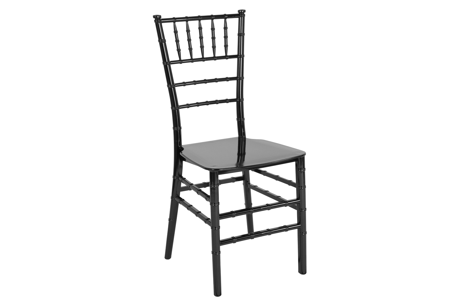 BLNK HERCULES Series Resin Stacking Chiavari Chair - Black