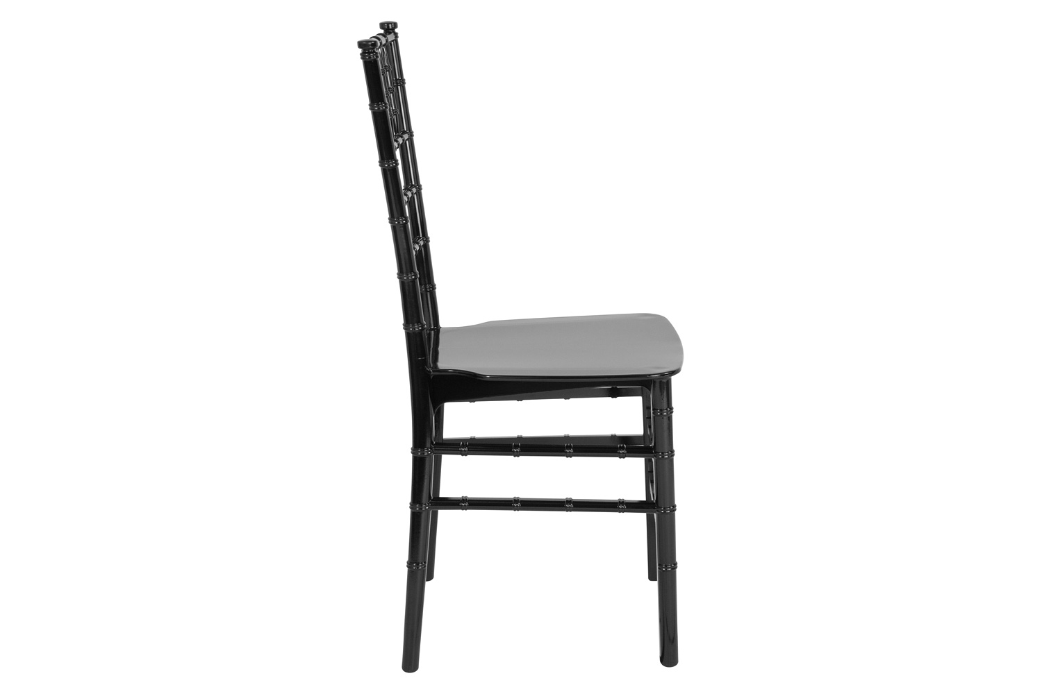 BLNK HERCULES Series Resin Stacking Chiavari Chair - Black